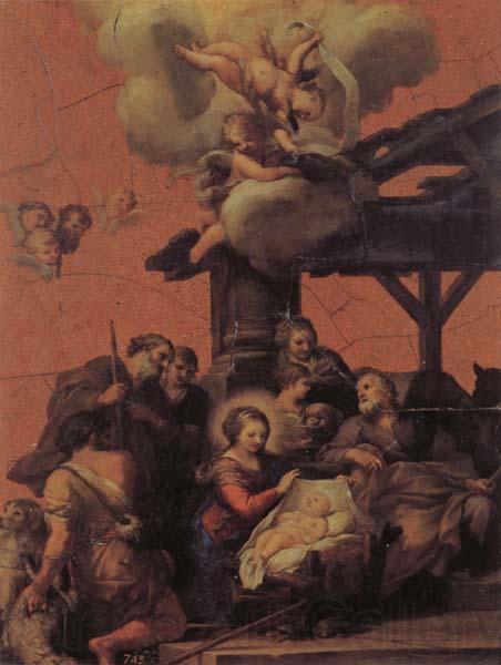 Pietro da Cortona The Nativity and the Adoration of the Shepherds Norge oil painting art